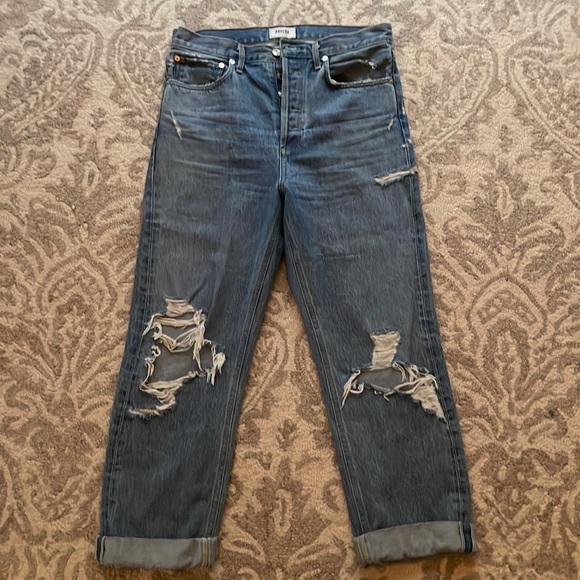 AGOLDE 90’s mid rise loose fit color fallout - Picture 2 of 4